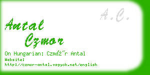 antal czmor business card